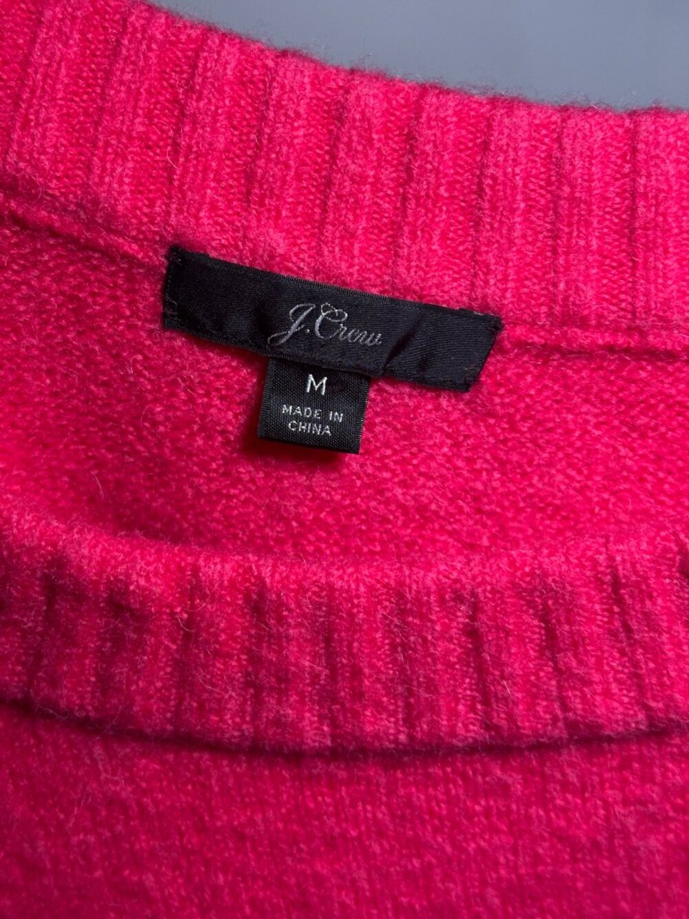 J.Crew Women's Hot Pink Oversized Sweater Size Medium